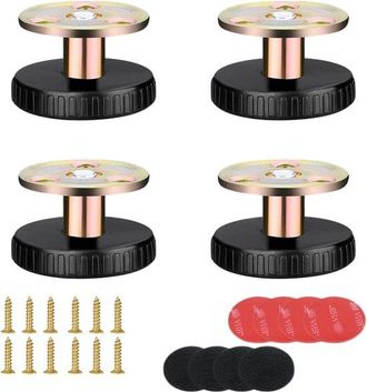 OEM Juego De 4 Patas Finas Y Ajustables Para Muebles (27-40 Mm) Con Almohadillas Antideslizantes Para Camas Y Mesas