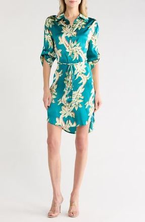 Tori Richard Lei of the Land Sheila Silk Dress in Deep Sea at Nordstrom Rack, Size X-Large