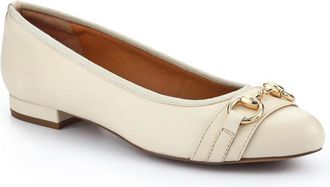 Jones Bootmaker Womens Ozara Casual Leather Pumps - Cream - Size UK 4.5