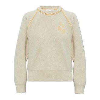 Isabel Marant Round-neck Knitwear, female, Gray, Size: XS Loriby Sweater