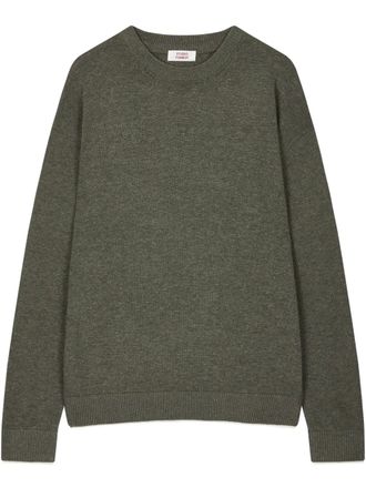 STUDIO TOMBOY mélange-effect jumper - unisex - Nylon/Fabric/Wool - M - Green