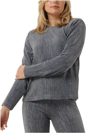 Levete Room Grijze Blouse - Dames - Blouses - Grijs - M - Polyester - Overhemden