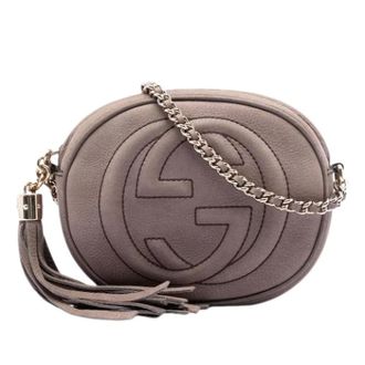 Gucci Pre-owned Cross Body Bags, female, Brown, Size: ONE SIZE Pre-owned Soho Crossbody