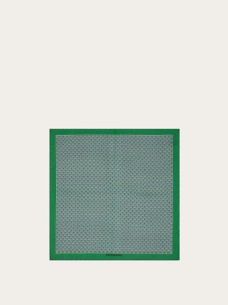 Ferragamo Uomo Fazzoletto da taschino stampa Torneo - Citymatch Capsule Verde