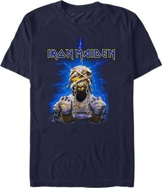 Iron Maiden Mens Iron Maiden Powerslave Mummy T Shirt in Navy Blue at Nordstrom, Size Xxx-Large