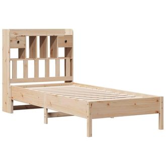 Berkfield Home Decorative Bookcase Bed without Mattress 75x190 cm Small Single S in Natural