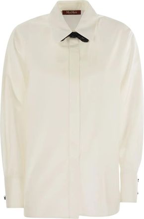 Max Mara Camicia con fiocco - Bianco