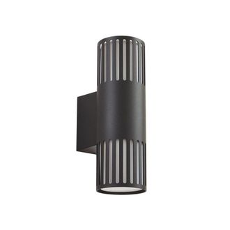 Lindby L&aacute;mpara de pared exterior de aluminio negro
