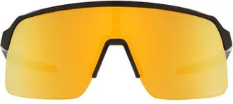 Oakley Sutro Lite 139mm Prizm Wrap Shield Sunglasses in Matte Black/prizm 24K at Nordstrom