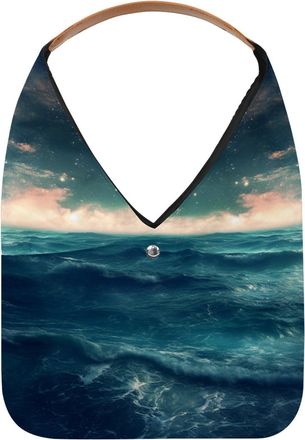 Generic Stars Nebula Reusable Lightweight Grocery Bags - Foldable Into Compact Pouch, Washable & Sturdy, Multipurpose for Shopping and Travel