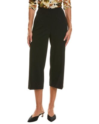 Anne Klein Petite High Rise Pull On Wide Leg Crop Pant