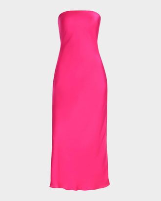 Ramy Brook Shauna Strapless Cowl-Back Midi Dress