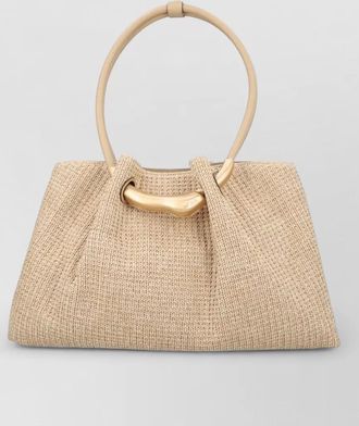 Cult Gaia raffia shoulder bag