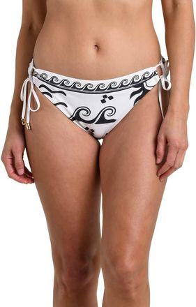La Blanca Waves of Rio Side Tie Bikini Bottoms in Ivory at Nordstrom, Size 16