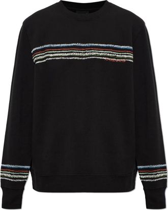 Paul Smith Sweatshirt met geborduurd logo - Heren - Sweatshirts - Zwart - M - Katoen - Hoodies & sweatvesten