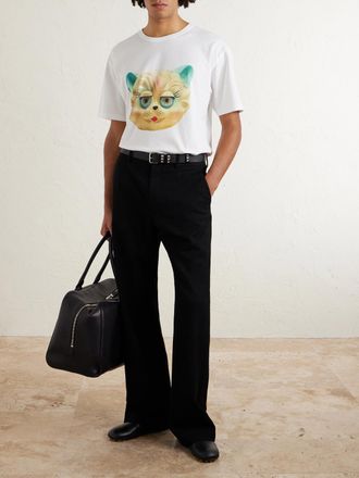 Valentino Garavani Le Chat De La Maison Printed Cotton-Jersey T-Shirt