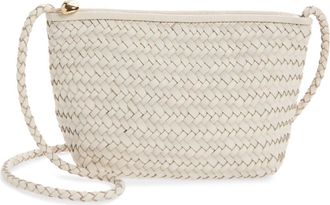 Madewell The Signature Woven Leather Crossbody Bag in Vintage Muslin at Nordstrom