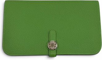 Herm&egrave;s Bambou Togo Leather Long Wallet (Bi-Fold) (Pre-Owned)