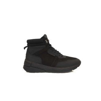Cerruti Black Cowhide Mens High Mens Sneaker