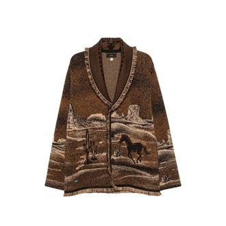 Alanui Landscape-pattern Fringed Jacket