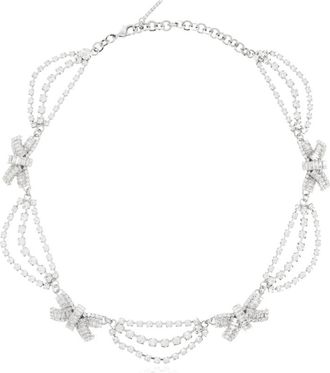 Alessandra Rich Ketting met Strikken - Dames - Kettingen - Grijs - ONE Size - Accessoires