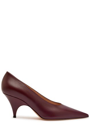 Gianvito Rossi Sofia 75 Leather Pumps - Brown