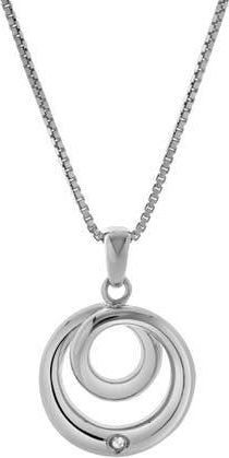 LuvMyJewelry Calira Sterling Silver 0.01 Ct Diamond Circle Pendant in 925 Sterling Silver at Nordstrom