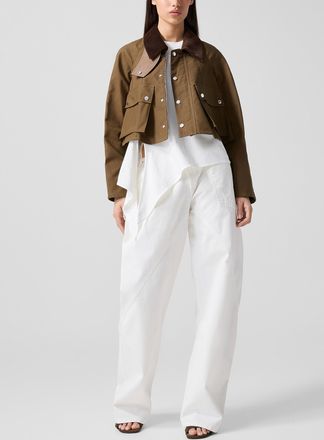 J.W.Anderson Womens Twisted white carpenter jean
