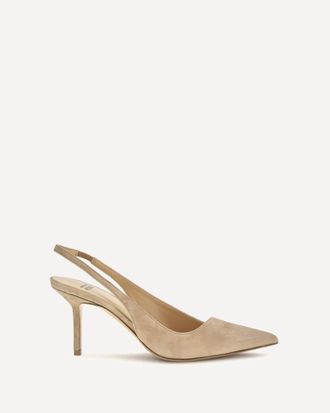 Francesco Russo Suede Slingback Pumps Female 39