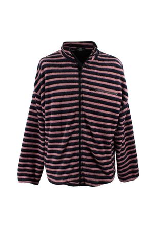 Pleasures Caterpillar Stripe Fleece Jacket Size L