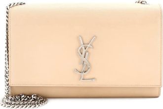 Saint Laurent Classic Monogram Grainy Leather Medium crossbody bag - Beige