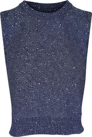 Akris Top con paillettes - Blu