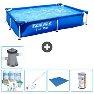 Bestway Piscina Bestway Steel Pro Rectangular - 221x150x43 Cm - 7-piezas S22064