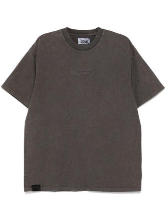 Izzue T-shirt con logo - Grigio