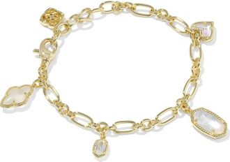 Kendra Scott Womens Icon Charm Bracelet In Gold Neutral Mix