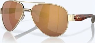 Costa Unisex - South Point Sunglasses In Brushed Gold Gold Mirror 580G
