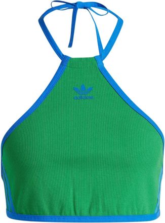 adidas (WMNS) adidas Originals Rib Neck Halter Top Asia Sizing Green Blue JH0613