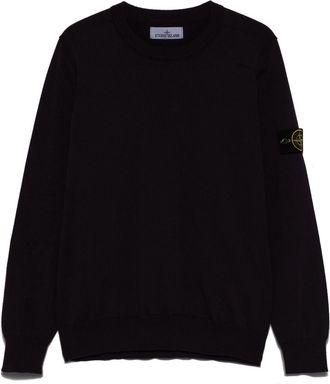 Stone Island Felpa con applicazione Compass - Viola