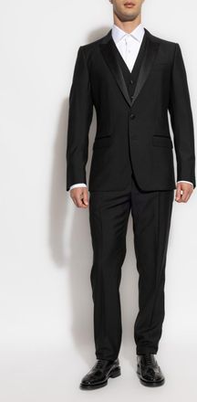 Dolce & Gabbana Wool Suit, Mens, Black