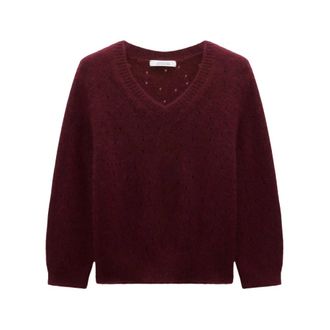 Dorothee Schumacher Cashmere Sweater Luxury Love - Dames - Cashmere truien - Rood - M - Kasjmier - Truien & Vesten