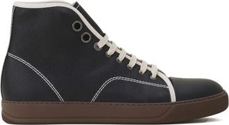 Lanvin Sneakers in pelle con lacci - Nero