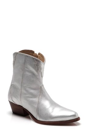Free People Womens New Frontier Western Boots In Silver