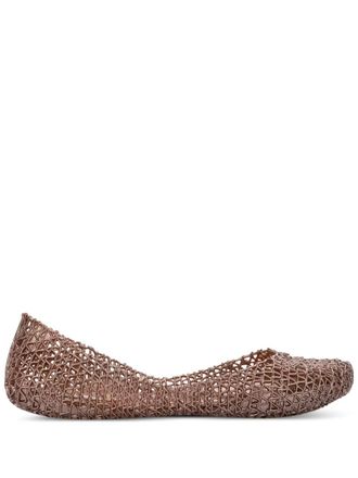Melissa + Campana textured ballet flats - Pink