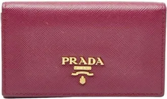 Prada Pre-owned Wallets, female, Purple, Size: ONE SIZE Pre-owned Vintage Coin Case