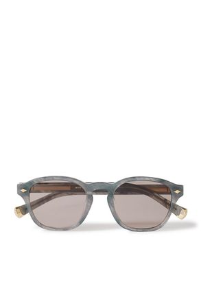 Brunello Cucinelli Round-Frame Acetate Sunglasses