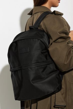 Maison Margiela Logo Backpack, Womens, Black