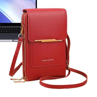 Generic Phone Purse | Touchscreen Mobile Key Pouch | PU leather Women Shoulder Bags with Card Slot | for Lady Girlfriend, Carries Passport Mobile Key Lipstick