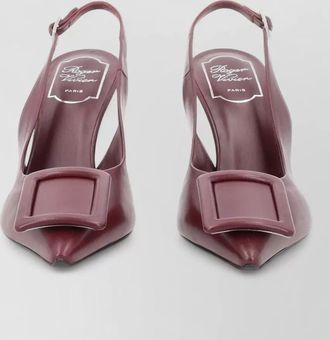 Roger Vivier leather slingback pumps