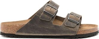 Birkenstock Arizona leather sandals - men - Calf Suede/Polyethylene vinyl acetate (PEVA)/Calf Leather - 41 Regular - Brown