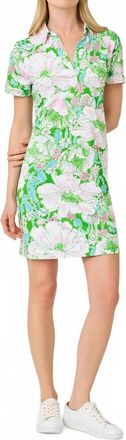 Lilly Pulitzer Dune Popover Shirt Dress In Putting Green Poppyland